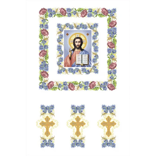 Х-002 Хоругвь. Схема для вышивки бисером ТМ Княгиня Ольга