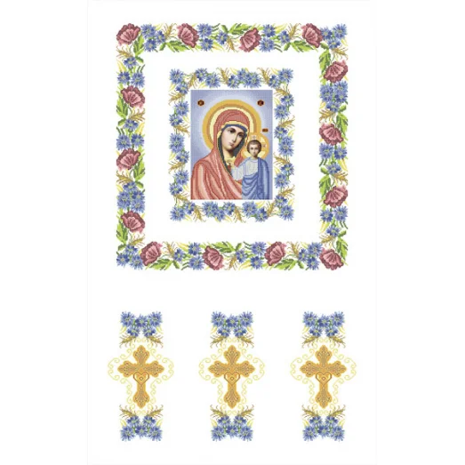 Х-001 Хоругвь. Схема для вышивки бисером ТМ Княгиня Ольга