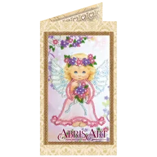АО-133 Милый ангелочек. Набор-открытка для вышивки бисером Абрис Арт