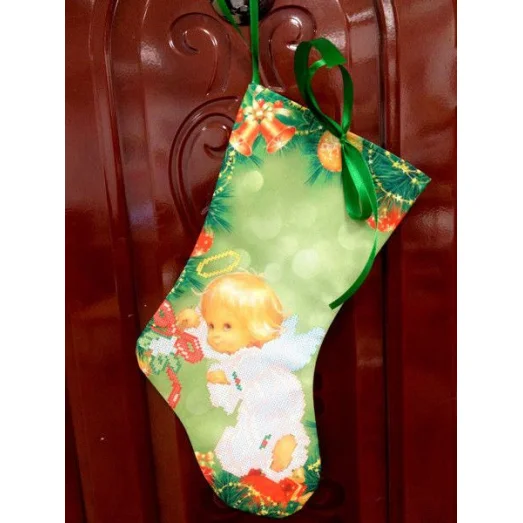 Ч-004 Сшитый новогодний сапожок под вышивку. Княгиня Ольга