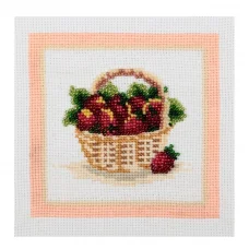 ВК-0627 Клубничка. Набор для вышивки нитками ТМ ВДВ