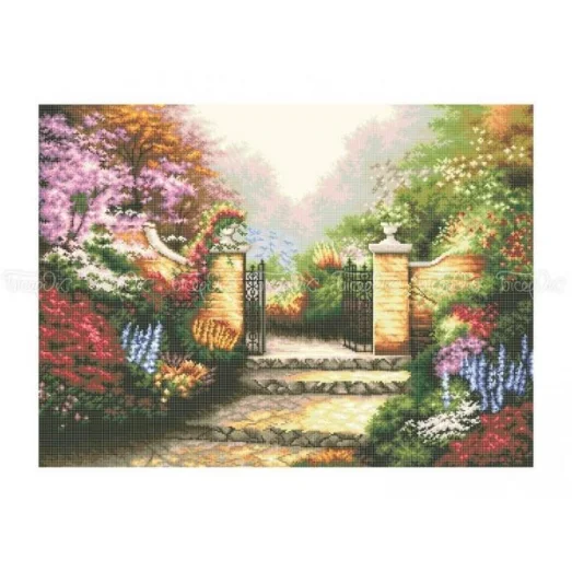 ЧВ-8041 Летний сад. Схема для вышивки бисером. Бисерок