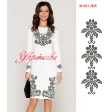 ПЖ-021 УКРАИНОЧКА. Заготовка женского платья для вышивки