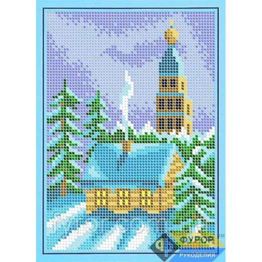 ФР-ДБп5-048 Зимний вечер. Схема для вышивки бисером ТМ Фурор Рукоделия