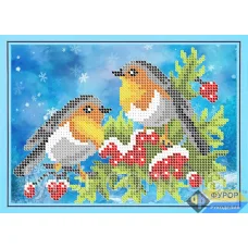 ФР-ДБч5-065 Птички на рябине. Схема для вышивки бисером ТМ Фурор Рукоделия