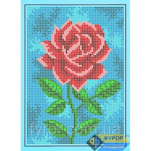 ФР-ДБп5-072 Прекрасная роза. Схема для вышивки бисером ТМ Фурор Рукоделия