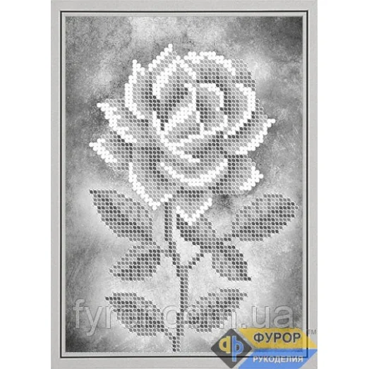 ФР-ДБч5-074 Прекрасная роза. Схема для вышивки бисером ТМ Фурор Рукоделия