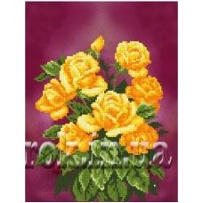 СКМ-070 Желтые розы. Схема для вышивки бисером. Княгиня Ольга