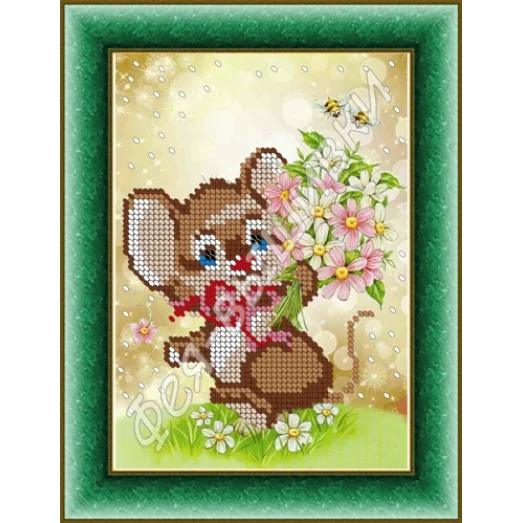 КД-064 Мышонок. Схема для вышивки бисером. ТМ Фея Вышивки
