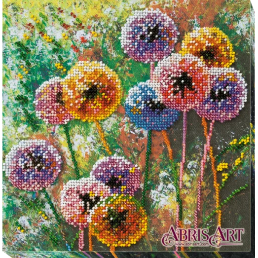 АМВ-017 Набор для вышивки бисером Разноцветные шары. ТМ Абрис Арт