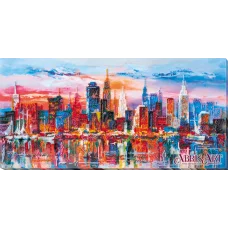 АВ-637 Вечерний город. Набор для вышивки бисером Абрис Арт