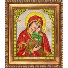 И-4027 Пресвятая Богородица Взыграние младенца. Схема для вышивки бисером Благовест
