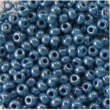 68080 Бисер серо-синий перламутровый.