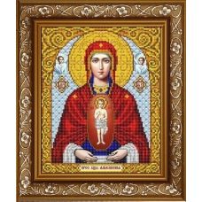 ИС-4013 Пресвятая Богородица Албазинская (Слово плоть бысть). Схема для вышивки бисером ТМ Славяночка