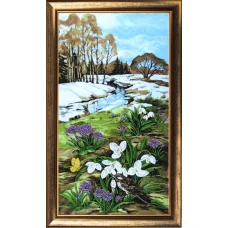 БФ-293 Весна. Подснежники. Набор для вышивки бисером Батерфляй