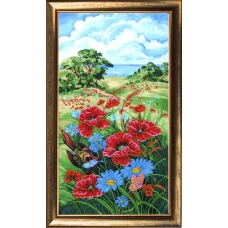 БФ-294 Лето. Маки. Набор для вышивки бисером Батерфляй