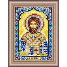 КС-068 Св. Никита. Схема для вышивки бисером. ТМ Фея Вышивки 