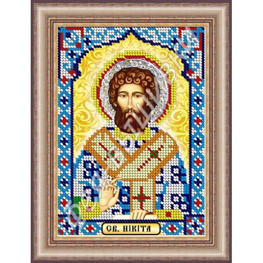КС-068 Св. Никита. Схема для вышивки бисером. ТМ Фея Вышивки 