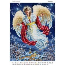 ДАНА-3354 Ангел над землей. Схема для вышивки бисером