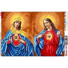 ВА-0690 (А3) Дева Мария и Иисус Христос. Схема для вышивки бисером БисерАрт