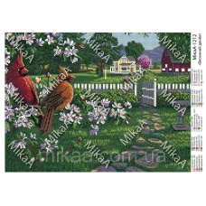 МИКА-1212 (А3) Весенний денек. Схема для вышивки бисером