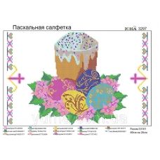 ЮМА-3297 Пасхальная салфетка. Схема для вышивки бисером 