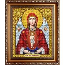 ИС-5013 Пресвятая Богородица Албазинская (слово плоть бысть). Схема для вышивки бисером Славяночка