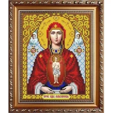 ИС-5013 Пресвятая Богородица Албазинская (слово плоть бысть). Схема для вышивки бисером Славяночка