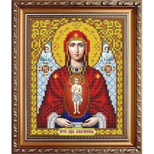 ИС-5013 Пресвятая Богородица Албазинская (слово плоть бысть). Схема для вышивки бисером Славяночка