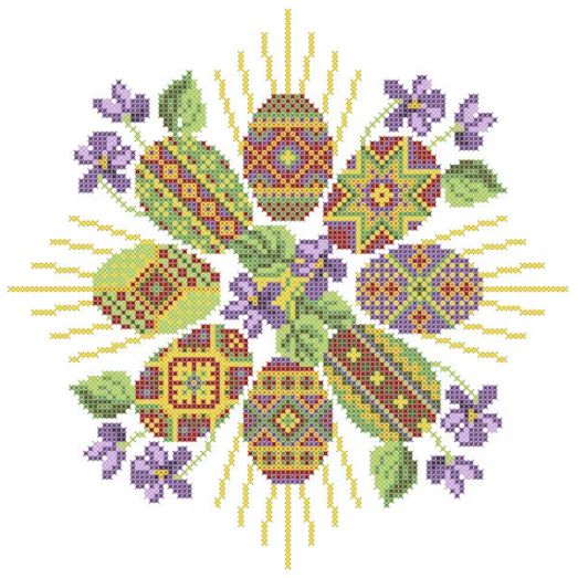 ХВГ-011 Пасхальный рушник для вышивки. ТМ Княгиня Ольга