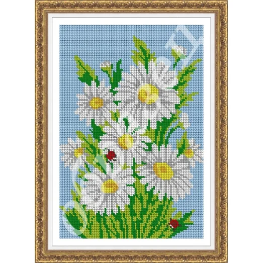 АП-069 Ромашки. Схема для вышивки бисером. ТМ Фея Вышивки