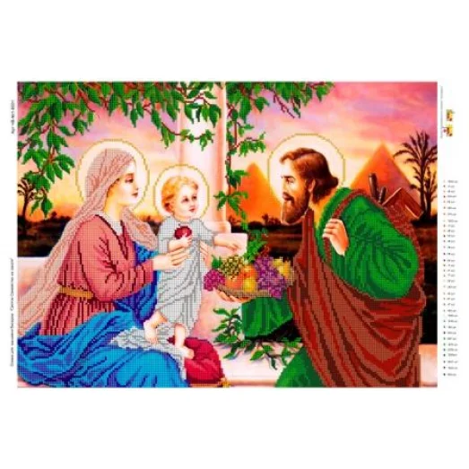 ЧВ-7004 Семейство на закате. Схема для вышивки бисером. Бисерок