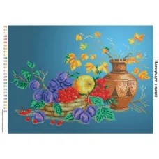 ЧВ-7009 Натюрморт с вазой. Схема для вышивки бисером. Бисерок