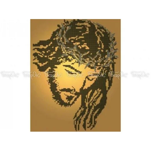 ЧВ-5146 Иисус в терновом венце. Схема для вышивки бисером. Бисерок