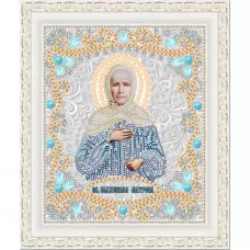НИК-7119 Св. Блж. Старица Матрона. Схема для вышивки бисером ТМ Конек