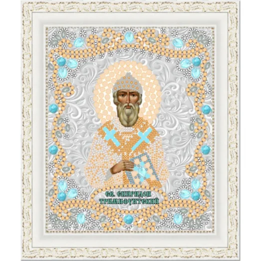 НИК-7126 Св. Спиридон Тримифунтский. Схема для вышивки бисером ТМ Конек
