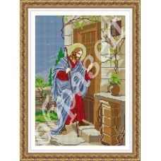 ВП-071 Иисус стучится в дверь. Схема для вышивки бисером. Фея вышивки