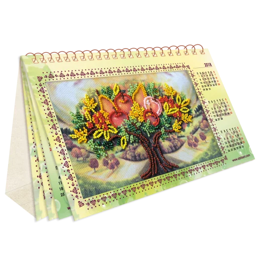 АКМ-003 Календарь. Дивный сад. Набор для вышивки бисером Абрис Арт