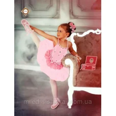 СЛ-3296 Маленькая балерина. Схема для вышивки бисером ТМ Миледи