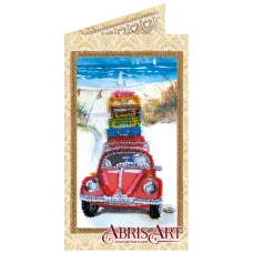 АО-145 Набор-открытка для вышивки бисером Отпуск у моря ТМ Абрис Арт