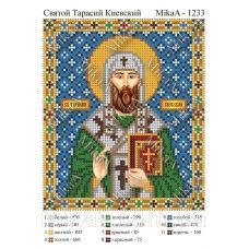 МИКА-1233 (А5) Святой Тарасий Киевский. Схема для вышивки бисером