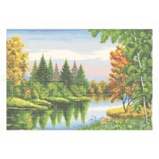 10-227 (40*60) Осенний лес. Схема для вышивки бисером Бисерок