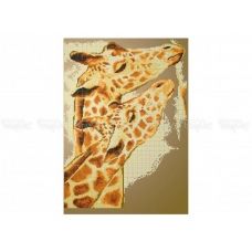 50-318 (30*40) Жирафы. Схема для вышивки бисером Бисерок