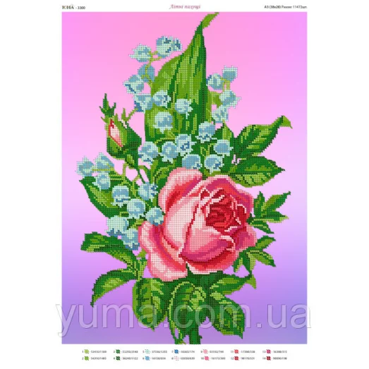 ЮМА-3300 Летние ароматы. Схема для вышивки бисером