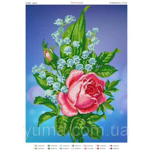 ЮМА-3300В Летние ароматы. Схема для вышивки бисером