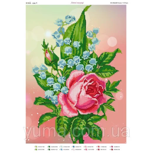 ЮМА-3300А Летние ароматы. Схема для вышивки бисером