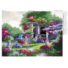ЮМА-3301 Райский сад. Схема для вышивки бисером 