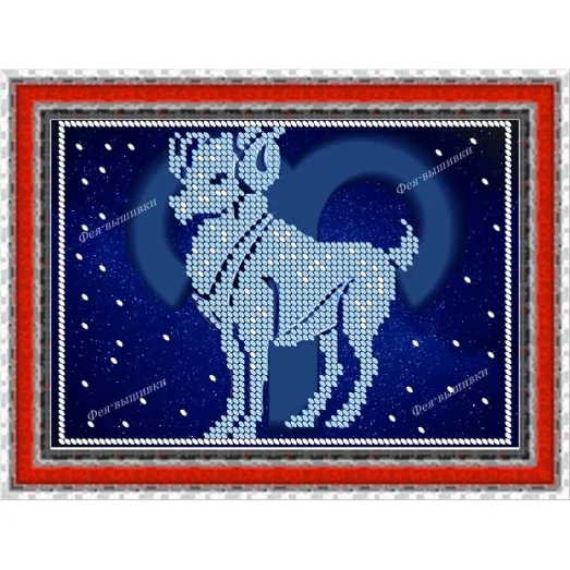 КР-073 Знак зодиака овен. Схема для вышивки бисером. ТМ Фея Вышивки 