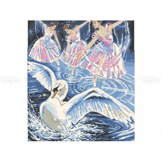 ЧВ-8024 Лебединое озеро. Схема для вышивки бисером. Бисерок