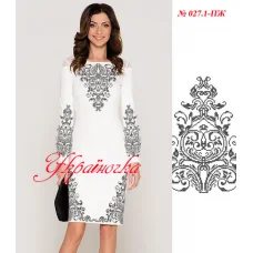 ПЖ-027.1 УКРАИНОЧКА. Заготовка женского платья для вышивки